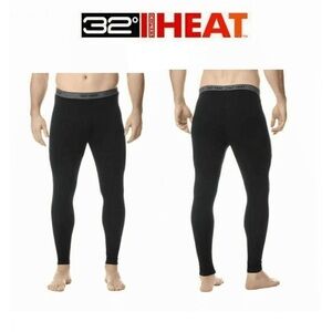 NWT 32 Degrees Men’s Performance Base Layer Pant, Black S